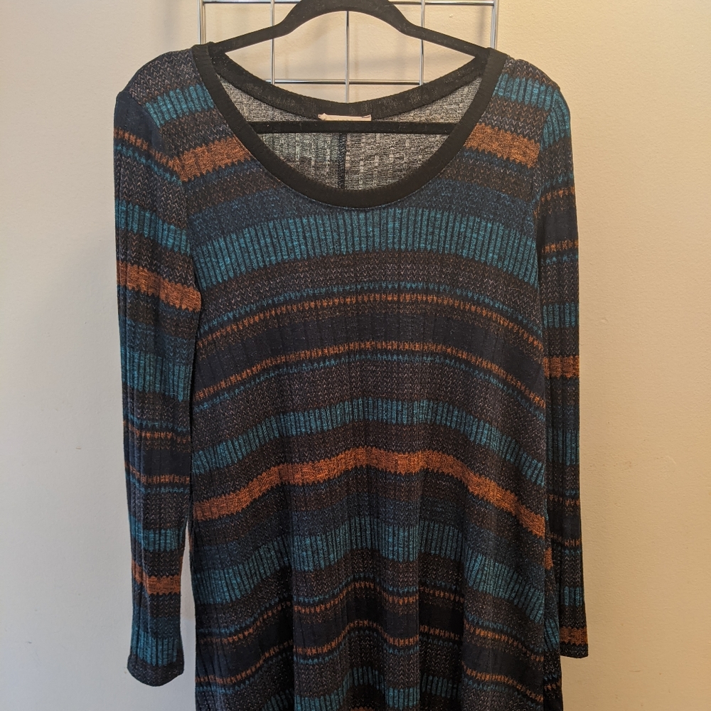 Long sleeved sweater dress